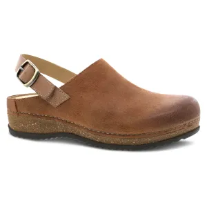 Dansko Women's Merrin Tan Burnished Suede Mule 9605375300