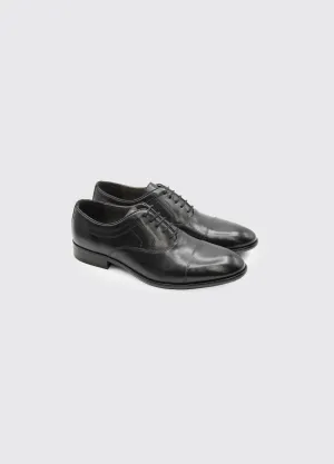 Darly Laced Oxford Style Shoe - Black