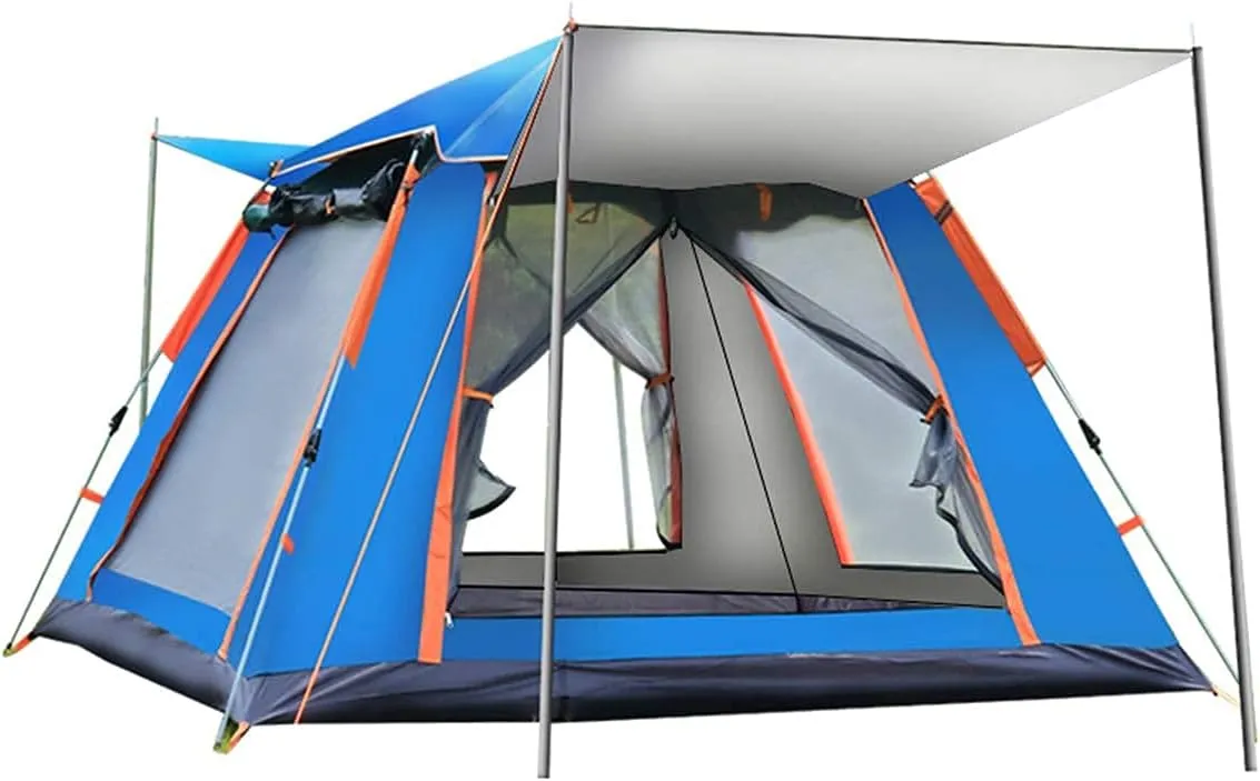Dome Camping Tent 3-5 Person 4 Season Double Layers Waterproof Anti-UV Windproof Tents Family Outdoor Camping Tent