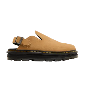 Dr. Martens Zebzag Suede Slingback Platform Mule Savannah Tan