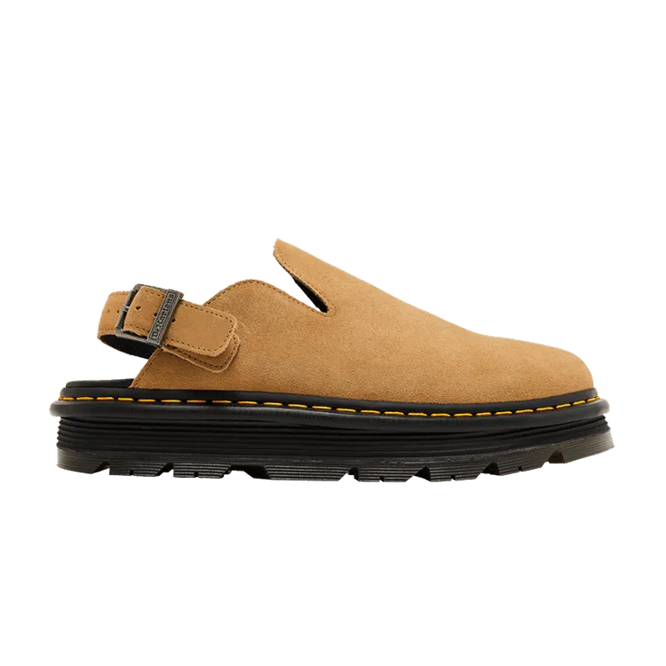 Dr. Martens Zebzag Suede Slingback Platform Mule Savannah Tan