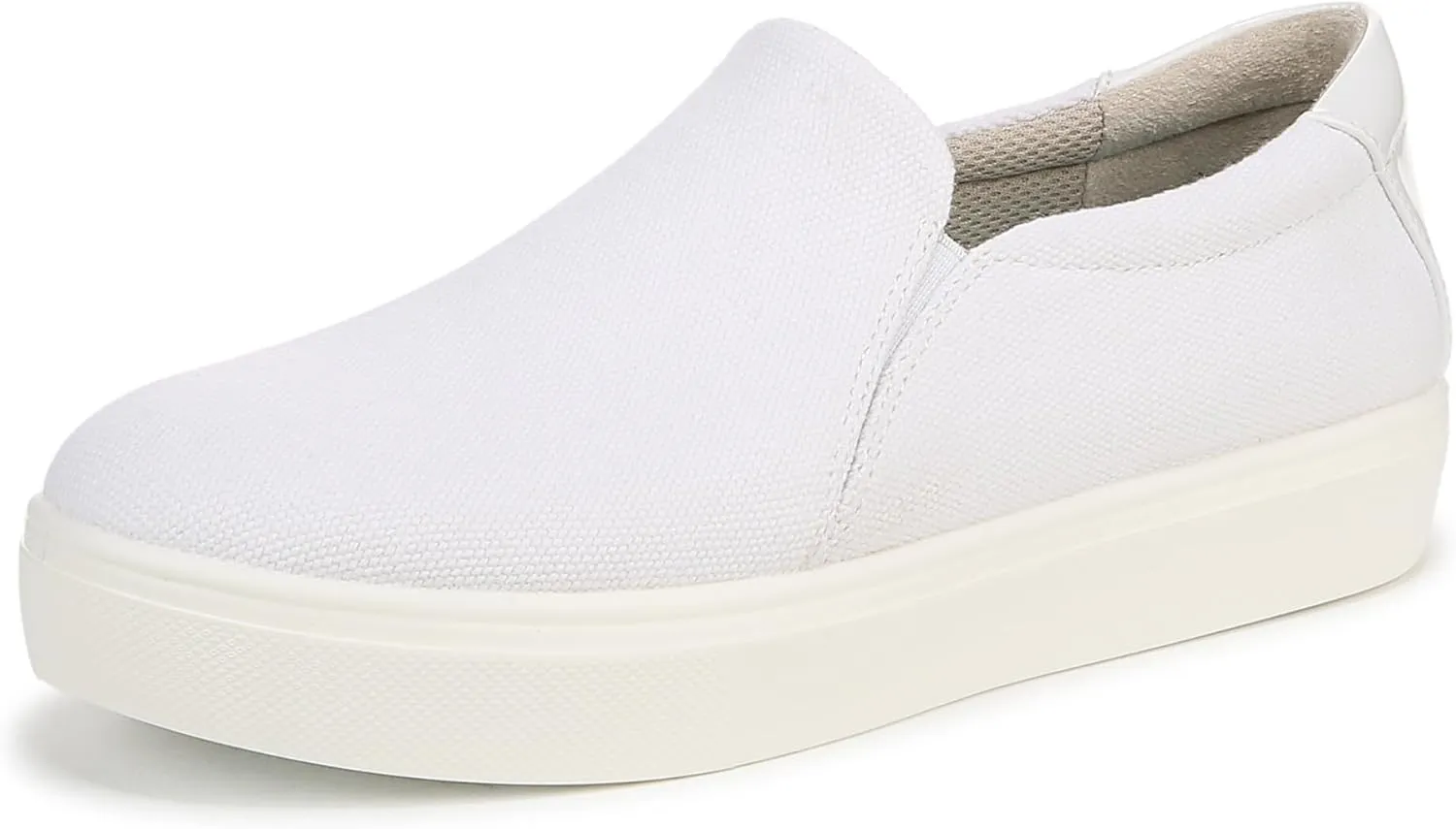 Dr. Scholl's Womens Madison Cloud Sneaker White Fabric 9.5 M