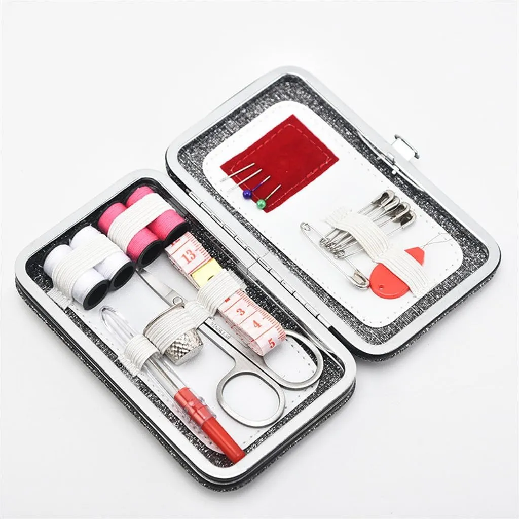 durewbsw Portable Home Sewing Bag Multifunctional Travel Sewing Kit 18 Pieces Sewing Repair Kit