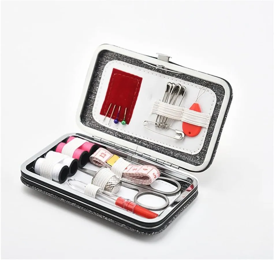 durewbsw Portable Home Sewing Bag Multifunctional Travel Sewing Kit 18 Pieces Sewing Repair Kit