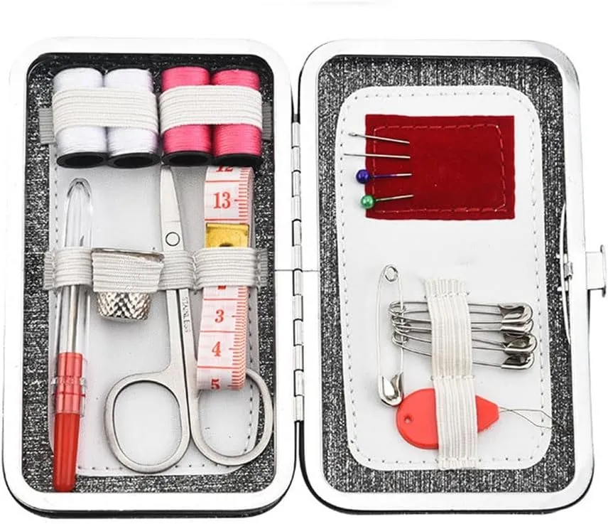 durewbsw Portable Home Sewing Bag Multifunctional Travel Sewing Kit 18 Pieces Sewing Repair Kit