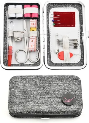 durewbsw Portable Home Sewing Bag Multifunctional Travel Sewing Kit 18 Pieces Sewing Repair Kit