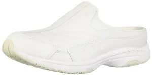 Easy Spirit Women's Tourguide Mule, White Leather, 7.5 Wide