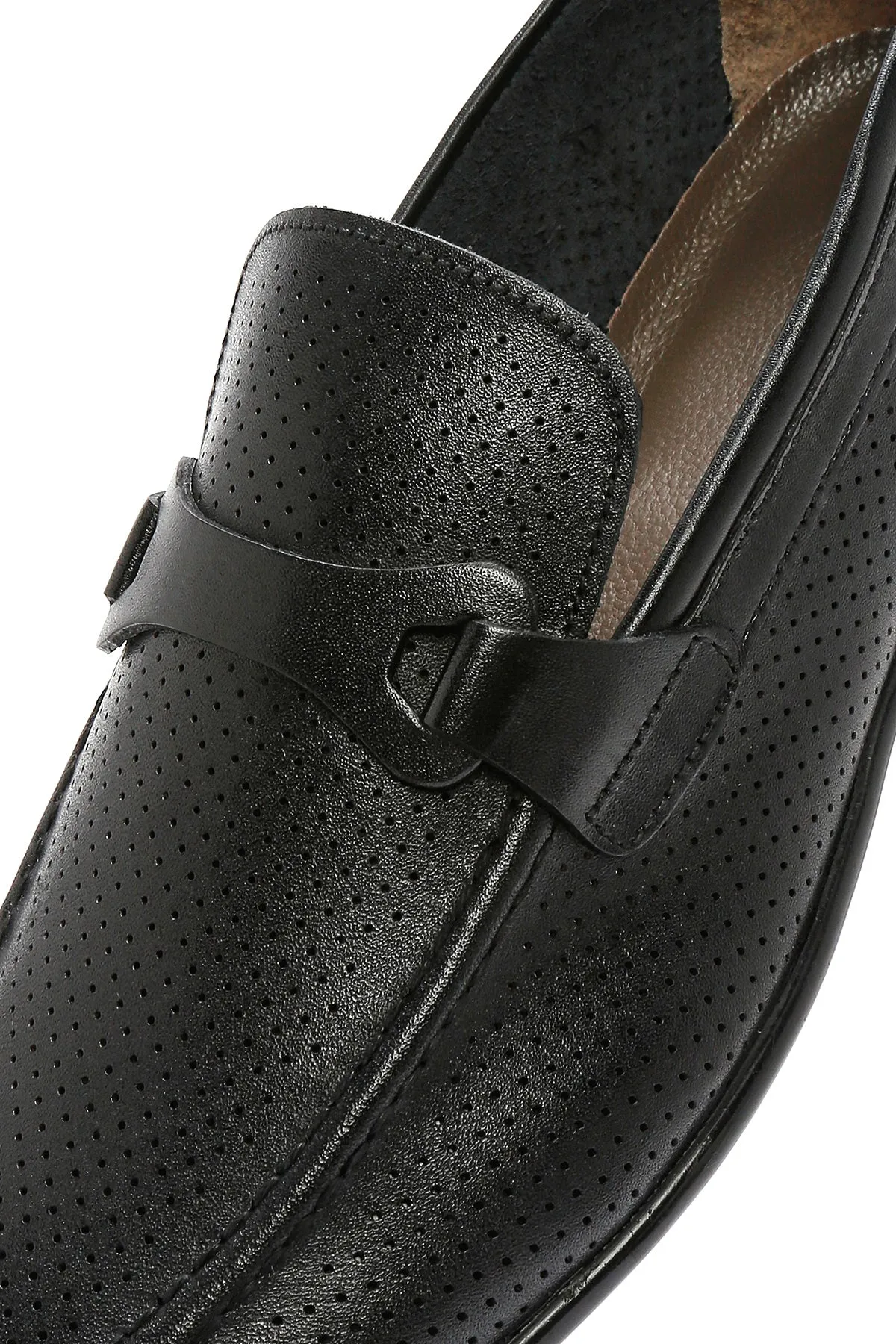 Erkek Siyah Deri Klasik Loafer