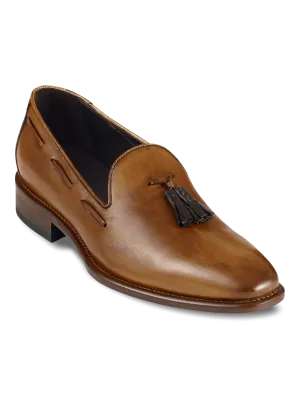 Ethan Tassel Loafer - Chestnut