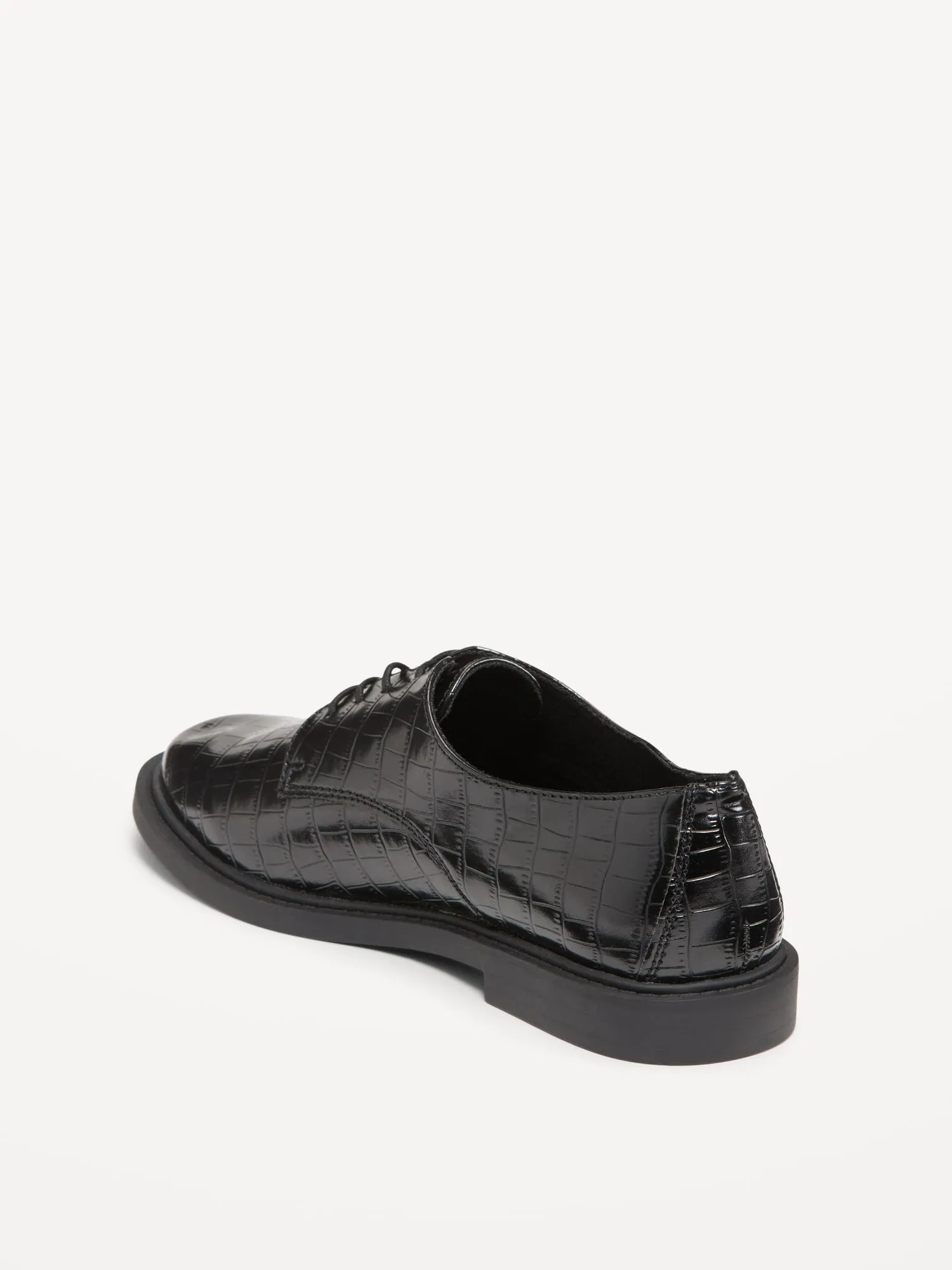 Faux Leather Oxford Shoe