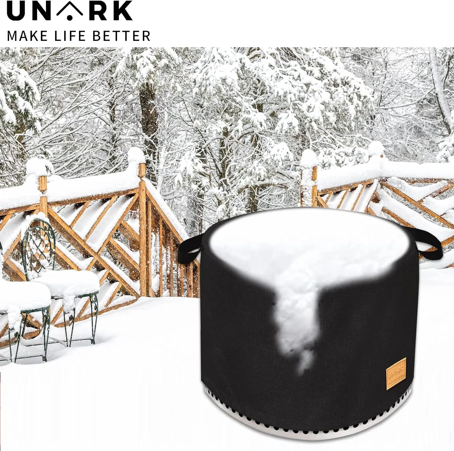Fire Pit Cover For Solo Stove Cover Yukon 27 Inch ,Solo Stove Yukon Cover Yukon Solo Stove Cover,Solo Yukon Cover,Heavy Waterproof Protective Solo Stove Accessories,Solo Stove Yukon Cover (Black)