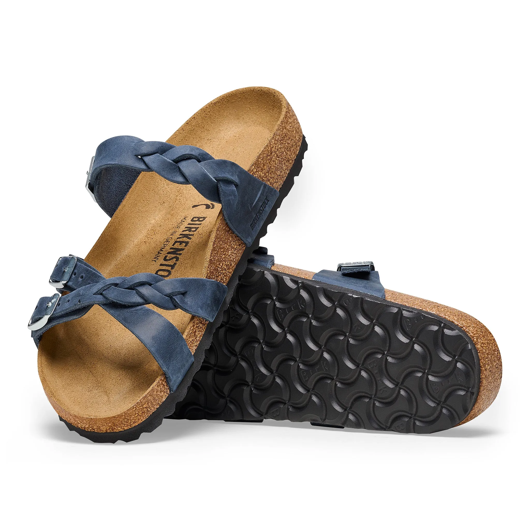 FRANCA BRAID - NAVY - OIL LEATHER
