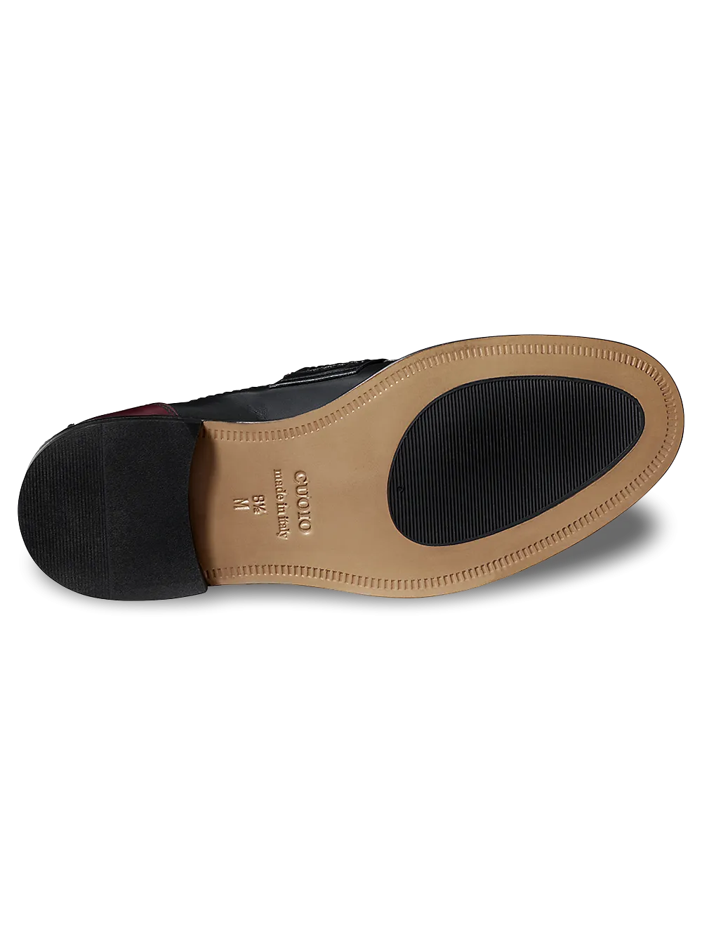 Freeman Penny Loafer - Black/burgundy