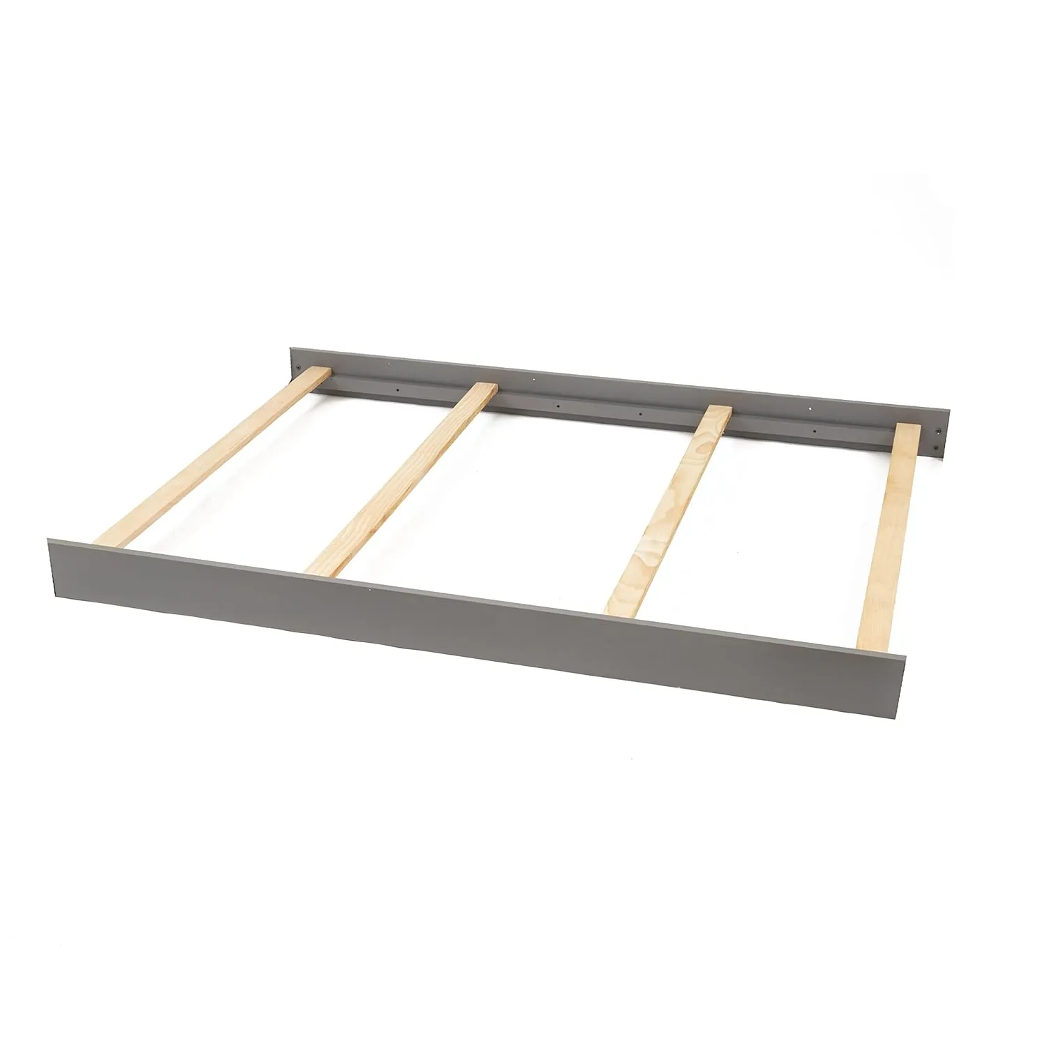 Full-Size Conversion Kit Bed Rails for Oxford, Soho, Ozlo & Avalon Baby Convertible Cribs - Solid Wood - Toddler and Adult Bed Rail for Full-Size - Nursery and Baby Furniture (Brushed Grey, Option 1)