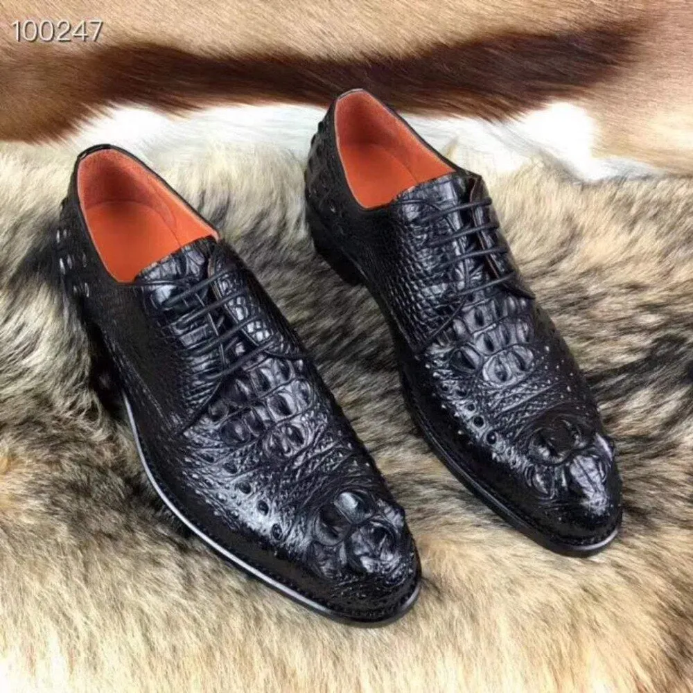 GENUINE CROCODILE OXFORD LACE UPS