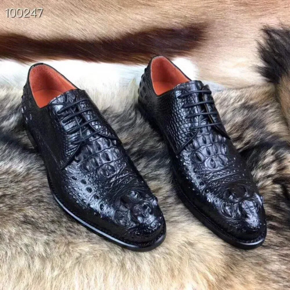 GENUINE CROCODILE OXFORD LACE UPS