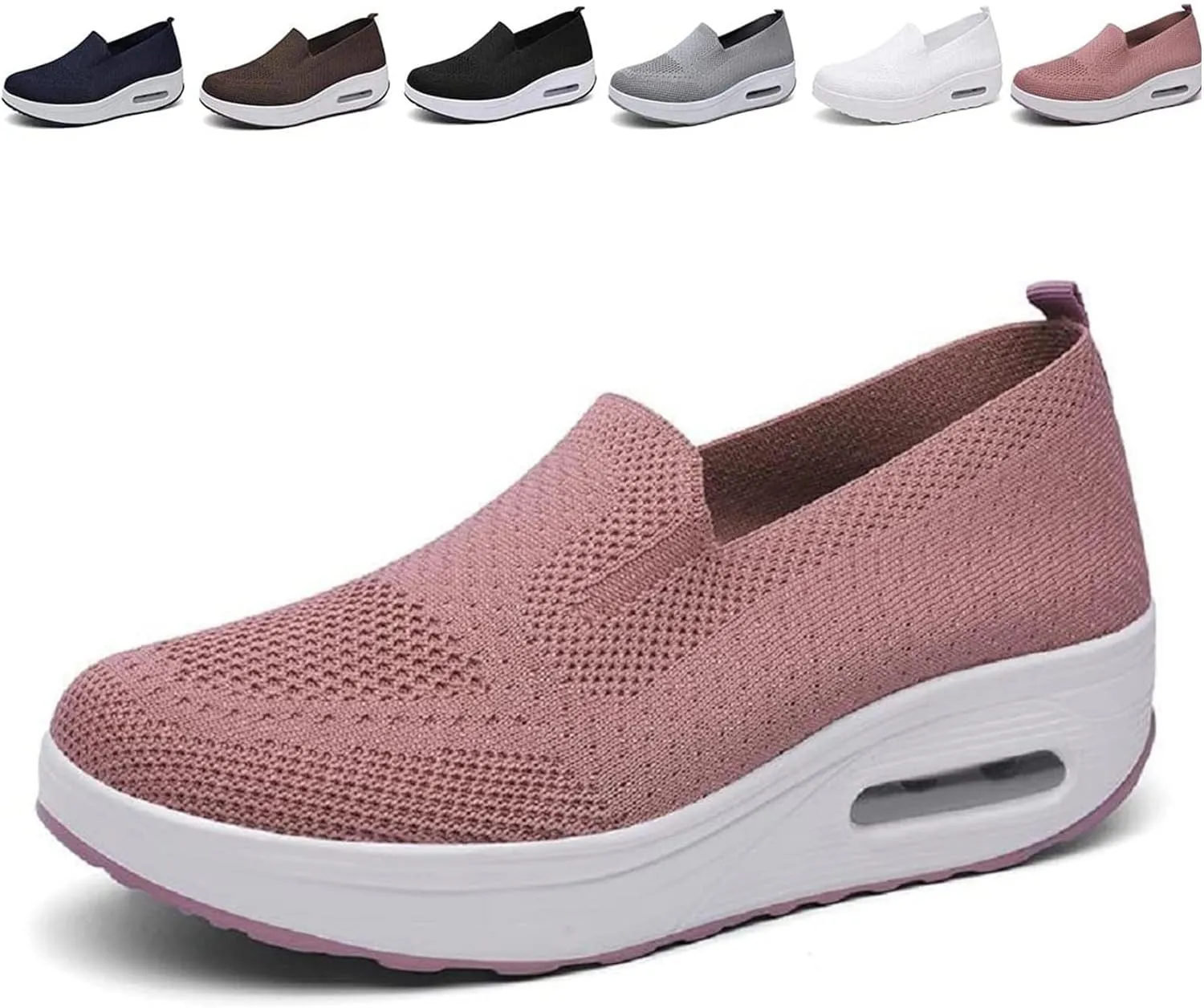 GEOBY Women's Orthopedic Sneakers, Slip-On Light Air Cushion Orthopedic Sneakers, Women Casual Walking Sneaker Orthopedic Arch Diabetes Support 2023