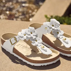 GIZEH FLOWERS - WHITE - LEATHER