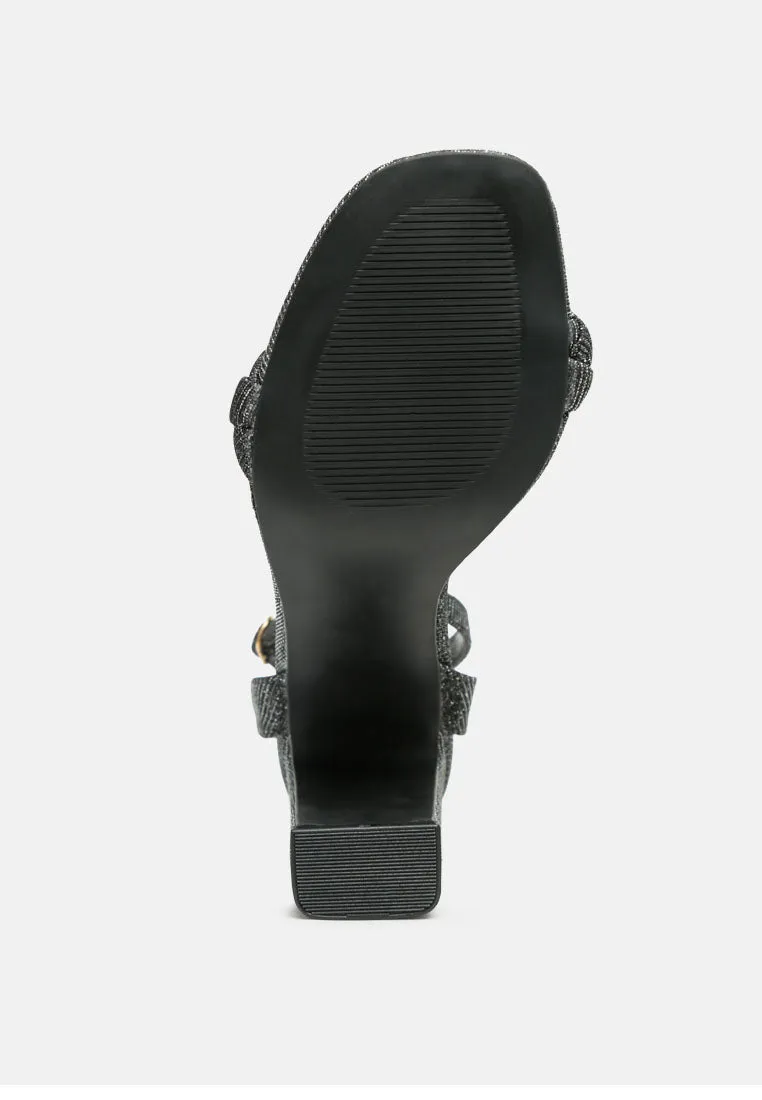 High Block Heeled Dress Shoe