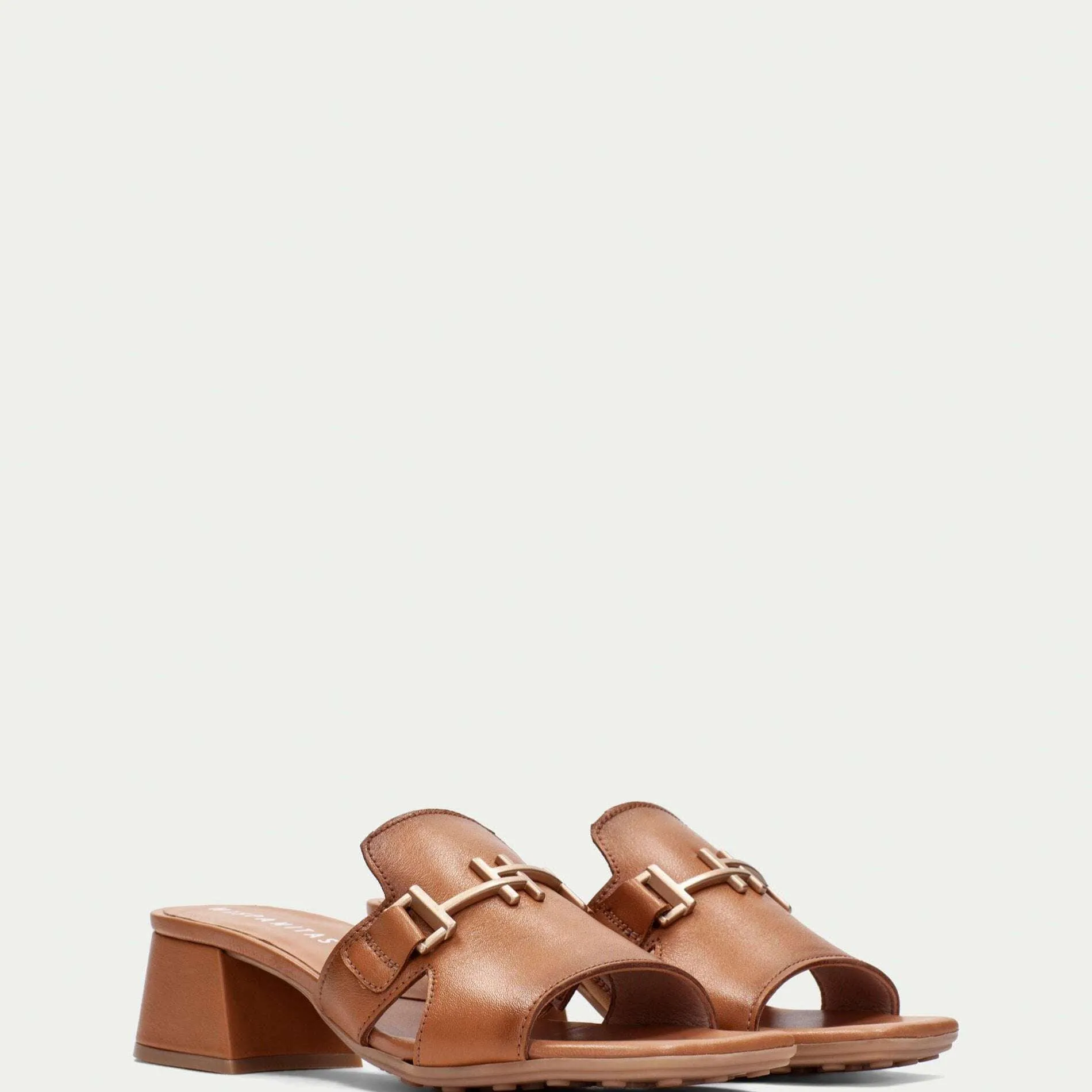 Hispanitas Tan Block Heel Mule|HV254069C