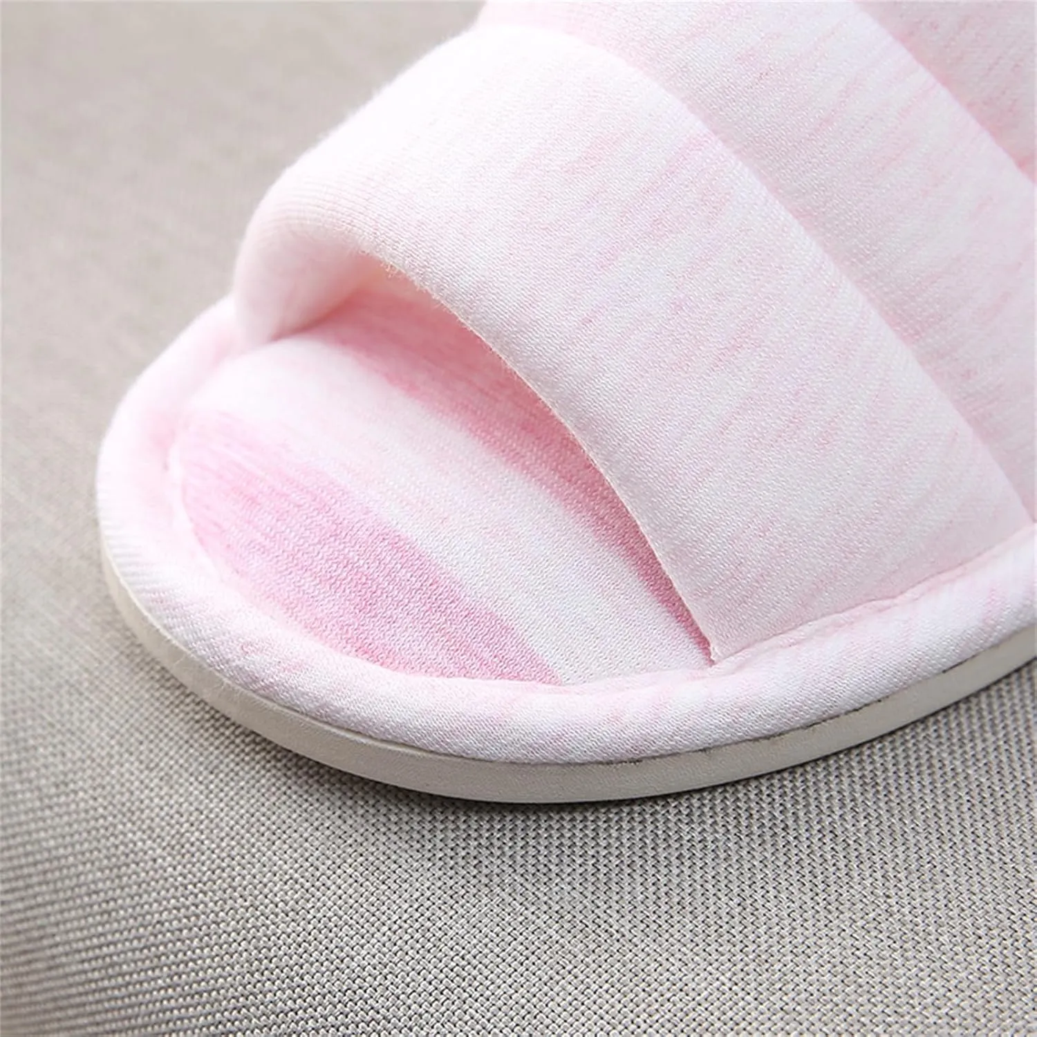House Slippers for Women Wide Width Soft Cotton Slippers Thick Soled Comfortable Indoor Slipper Slip On Slides Breathable Memory Foam Lounge Shoes