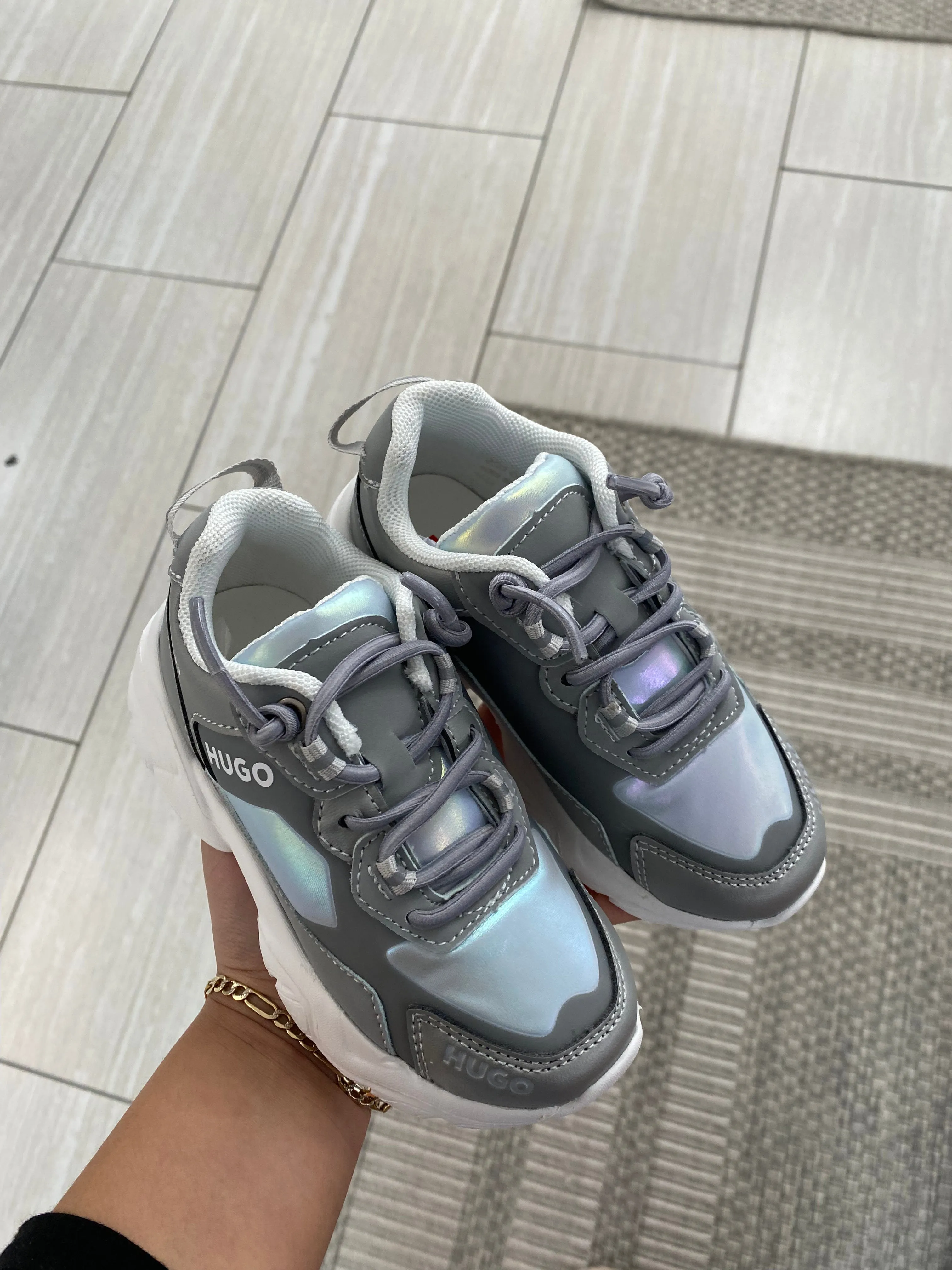 Hugo Boss Silver Grandpa Sneaker