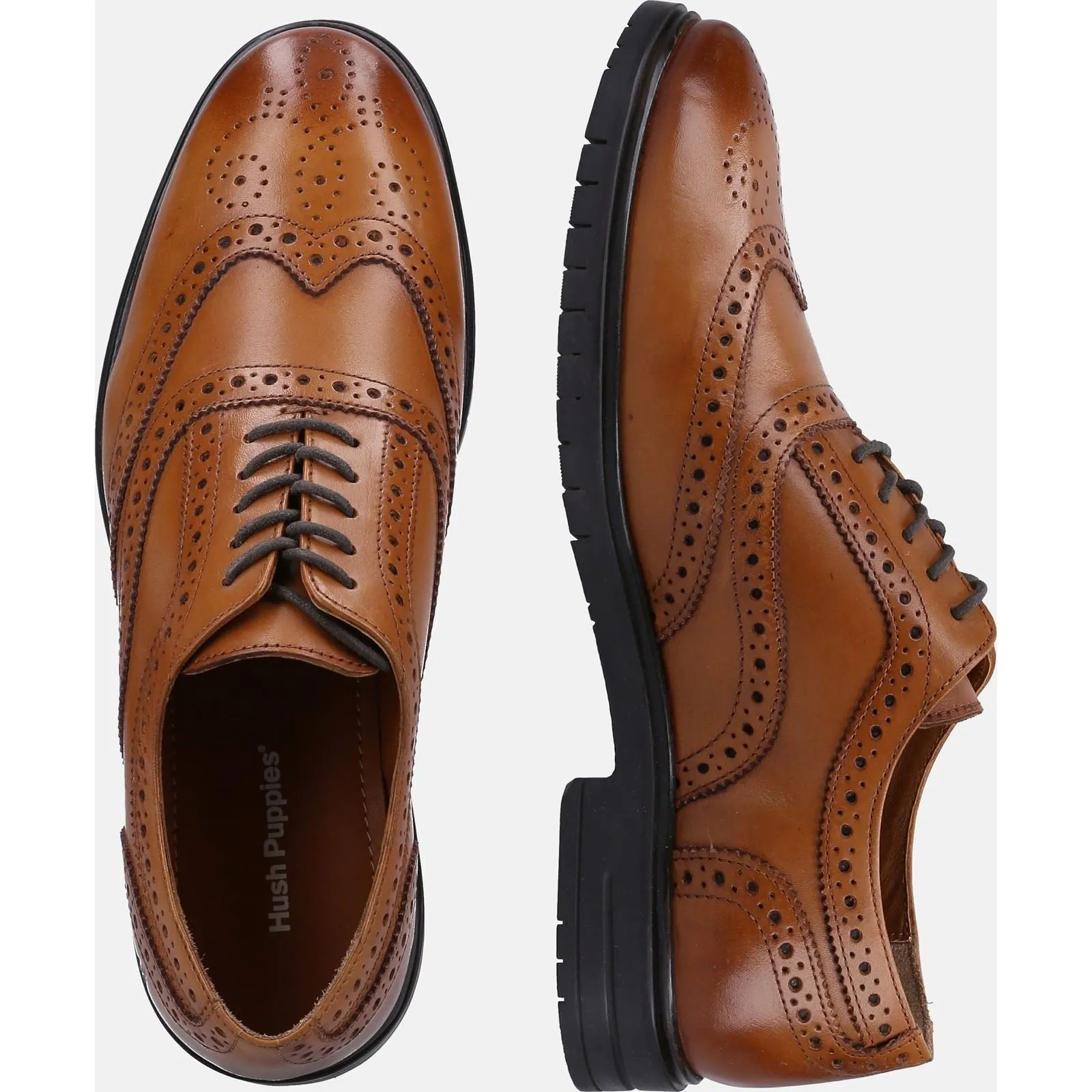 Hush Puppies Men's Santiago Lace Shoes in Tan