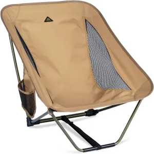 iClimb Low Ultralight Compact Camping Folding Chair with Side Pocket and Carry Bag