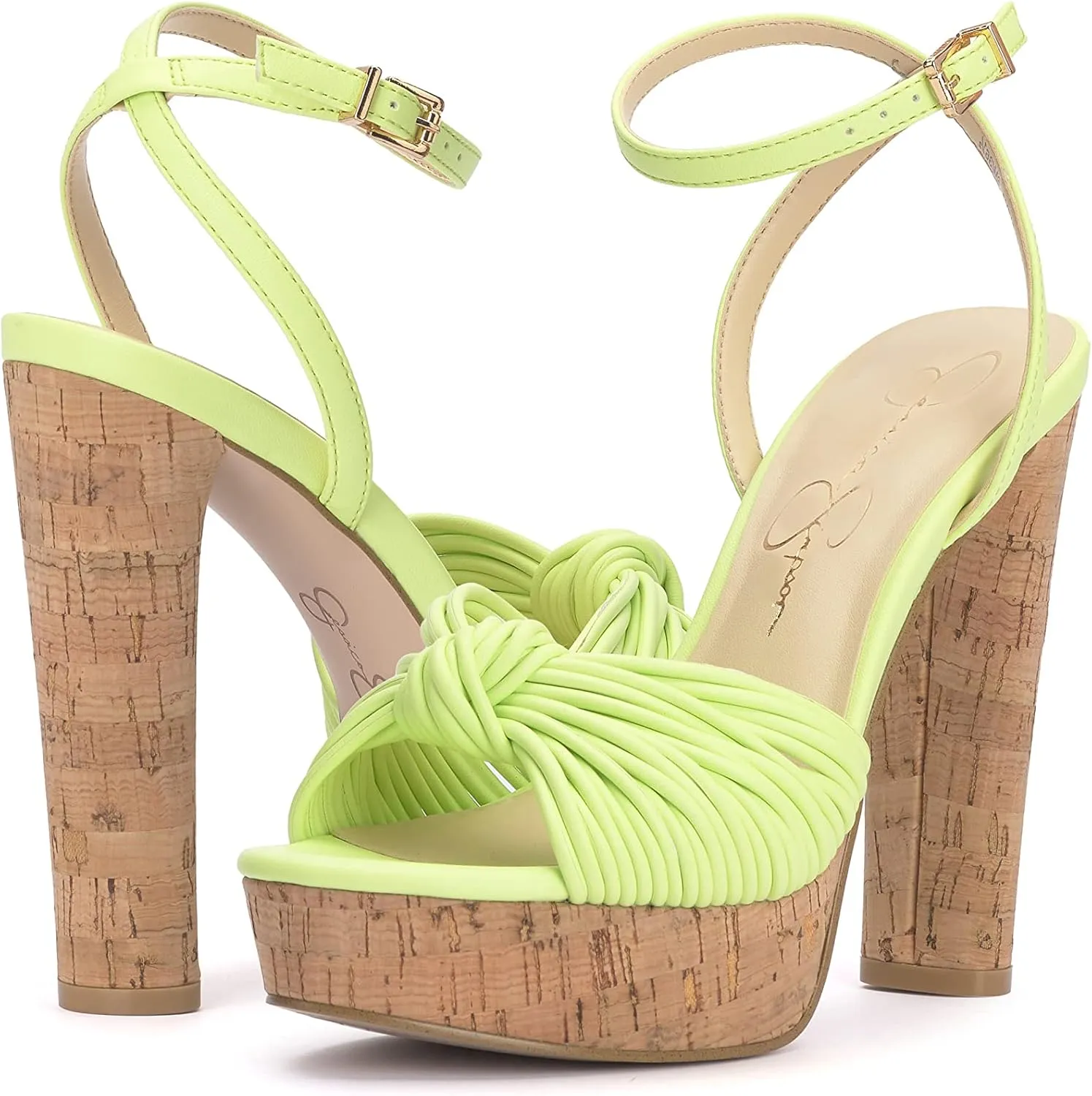 Jessica Simpson Womens Block Heel Ankle Strap