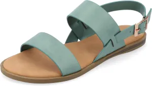 Journee Collection Women's Lavine Multi Strap Flat Sandals
