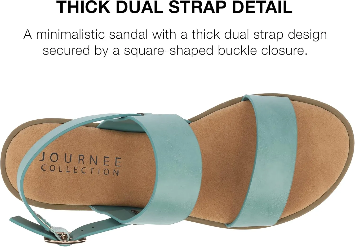 Journee Collection Women's Lavine Multi Strap Flat Sandals