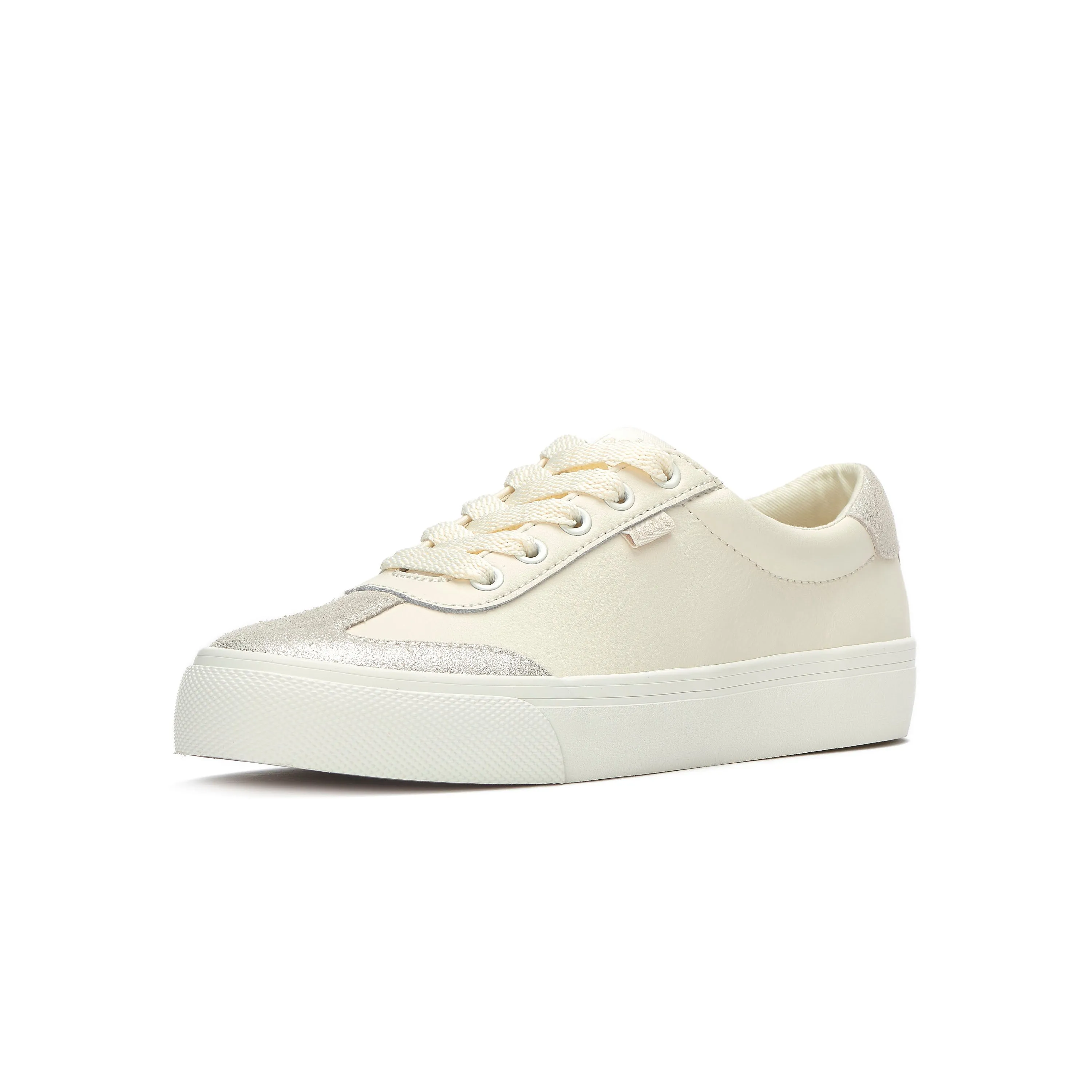 Jump Kick T-Toe Leather Egret/Glitter