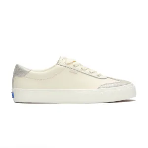 Jump Kick T-Toe Leather Egret/Glitter