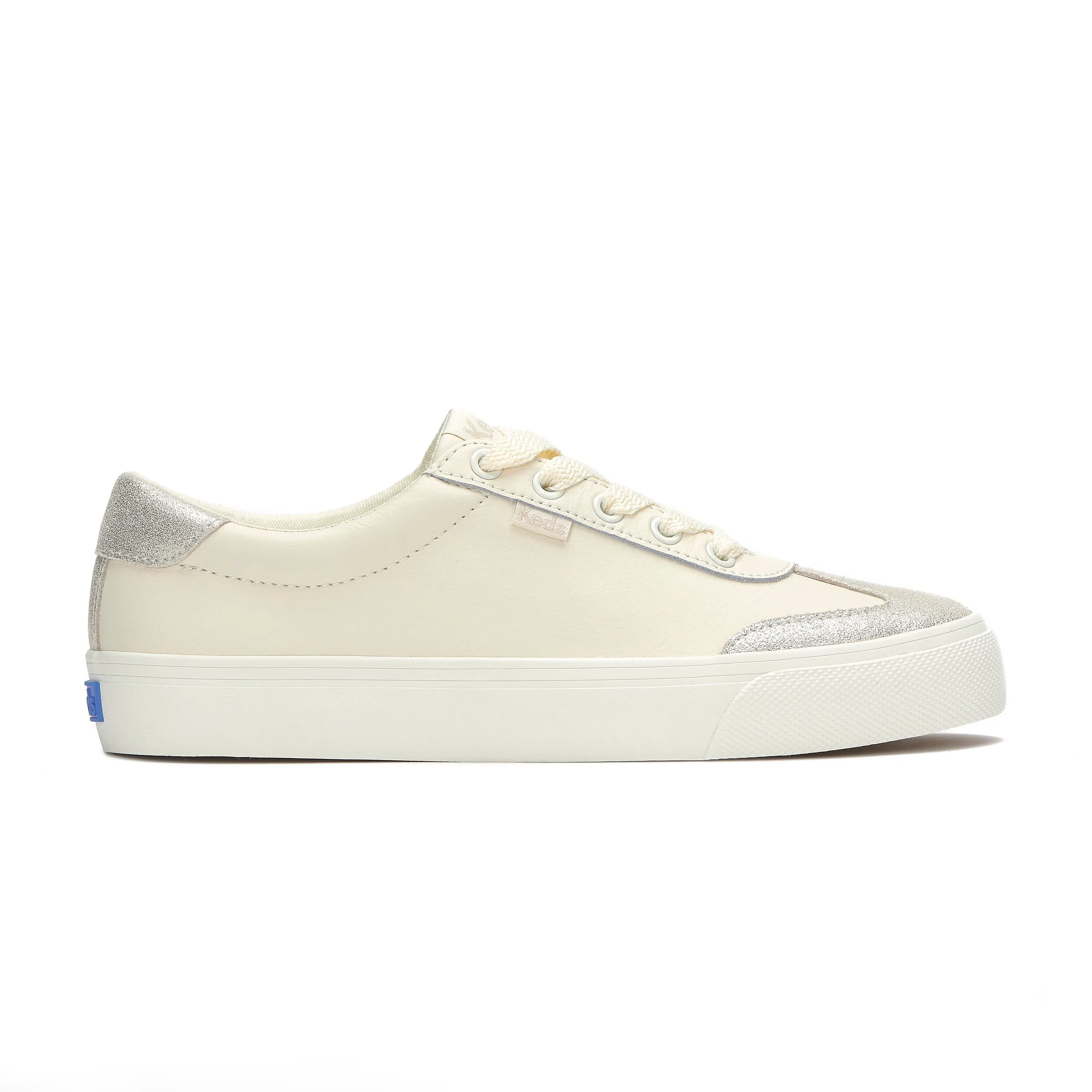 Jump Kick T-Toe Leather Egret/Glitter