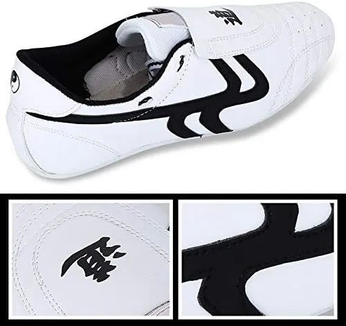 Keenso Taekwondo Shoes,for Sport Boxing Kung fu Taichi,Martial Arts Sneaker,Lightweight Shoes for Men and Women with Blue Storage Bag