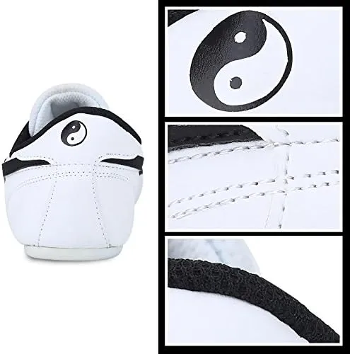 Keenso Taekwondo Shoes,for Sport Boxing Kung fu Taichi,Martial Arts Sneaker,Lightweight Shoes for Men and Women with Blue Storage Bag