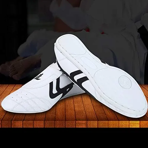 Keenso Taekwondo Shoes,for Sport Boxing Kung fu Taichi,Martial Arts Sneaker,Lightweight Shoes for Men and Women with Blue Storage Bag