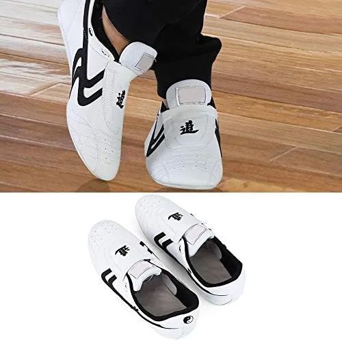 Keenso Taekwondo Shoes,for Sport Boxing Kung fu Taichi,Martial Arts Sneaker,Lightweight Shoes for Men and Women with Blue Storage Bag