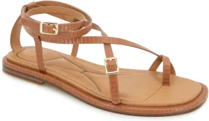 Kenneth Cole New York Women's Paros Flat Sandal, TAN, 7