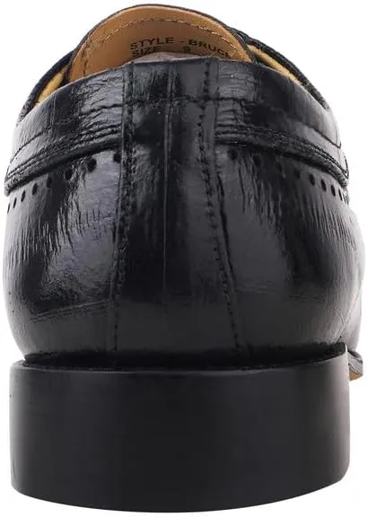 LIBERTYZENO Mens Animal Print Genuine Leather Lace Up Oxford Dress Shoes