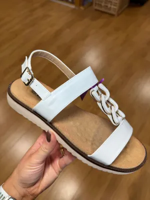 Lotus Joana White Sandal