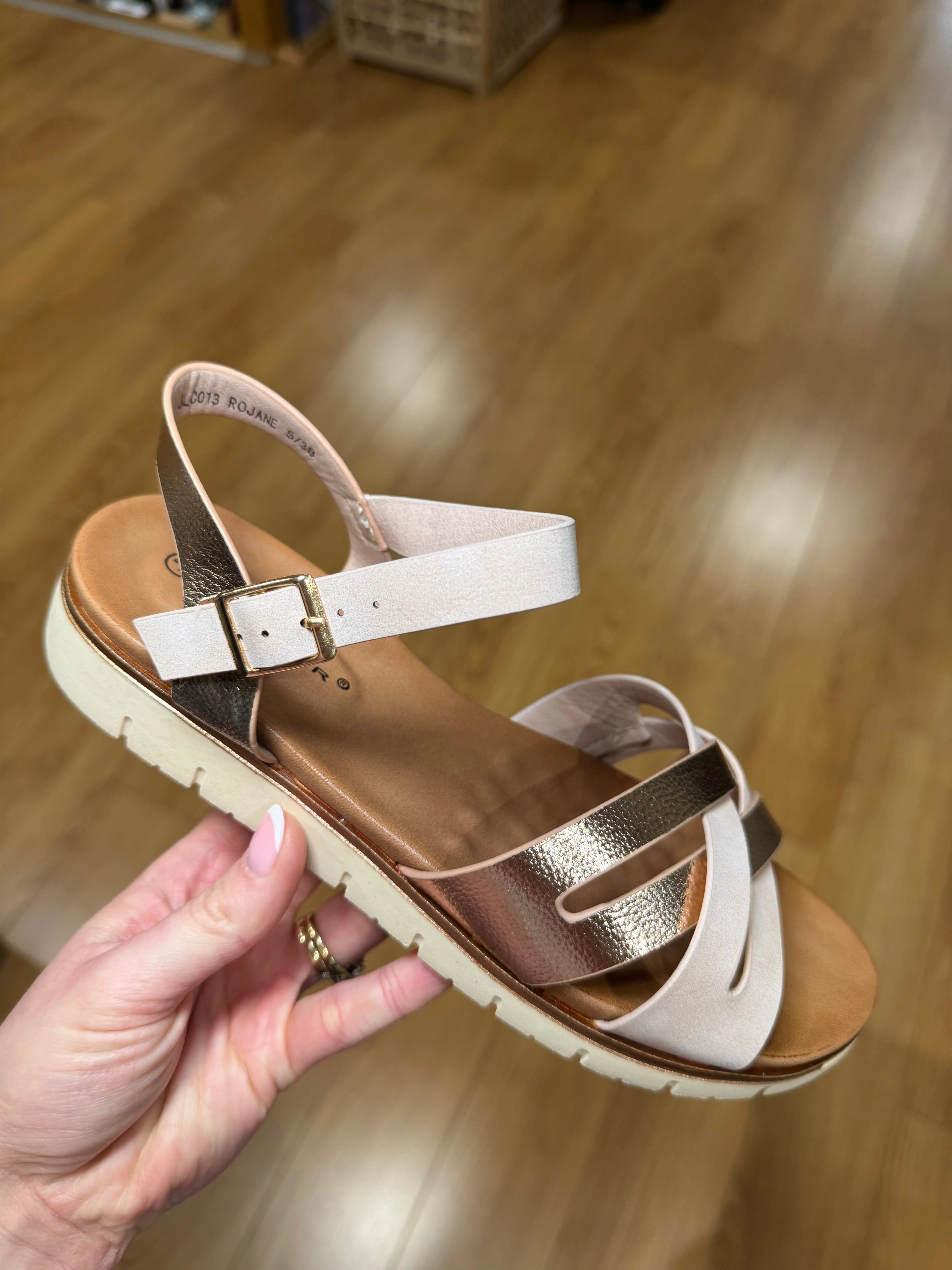 Lunar Jane Blush/Rose Gold Sandal