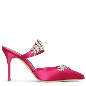 Lurum 90 pink satin pumps