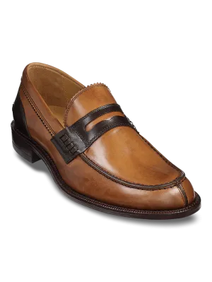 Maddox Penny Loafer - Tan/brown