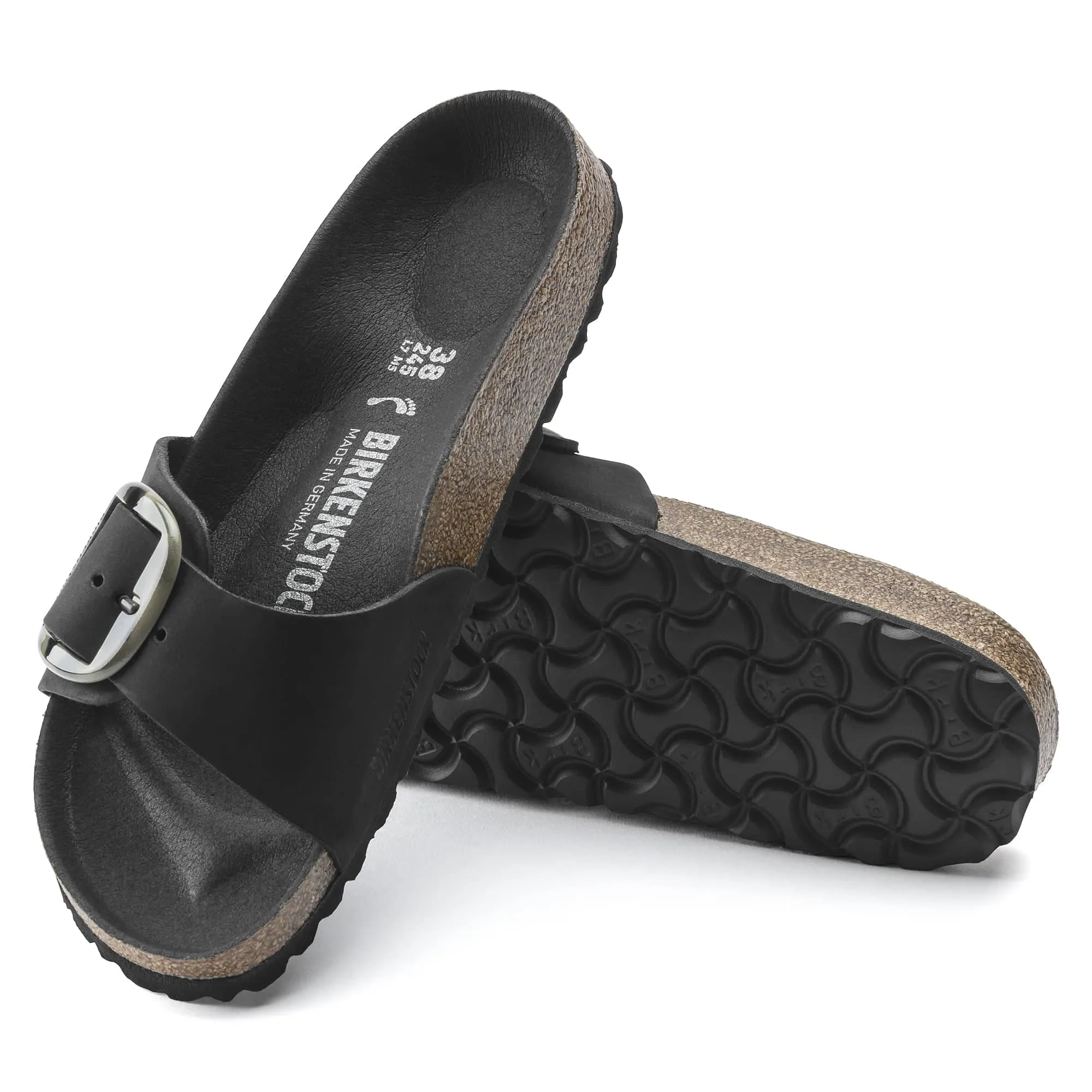 Madrid Big Buckle Nubuck Leather