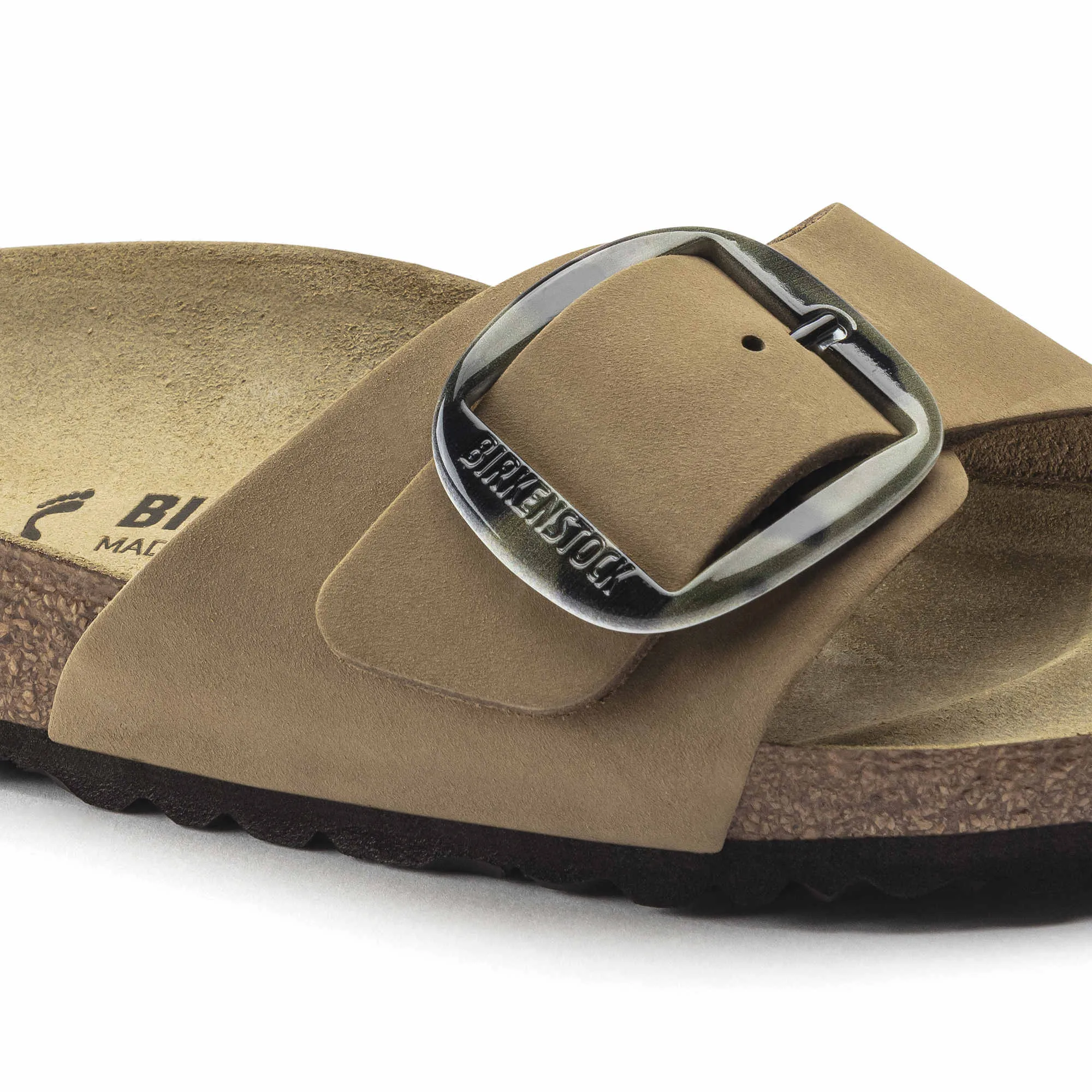 Madrid Big Buckle Nubuck Leather