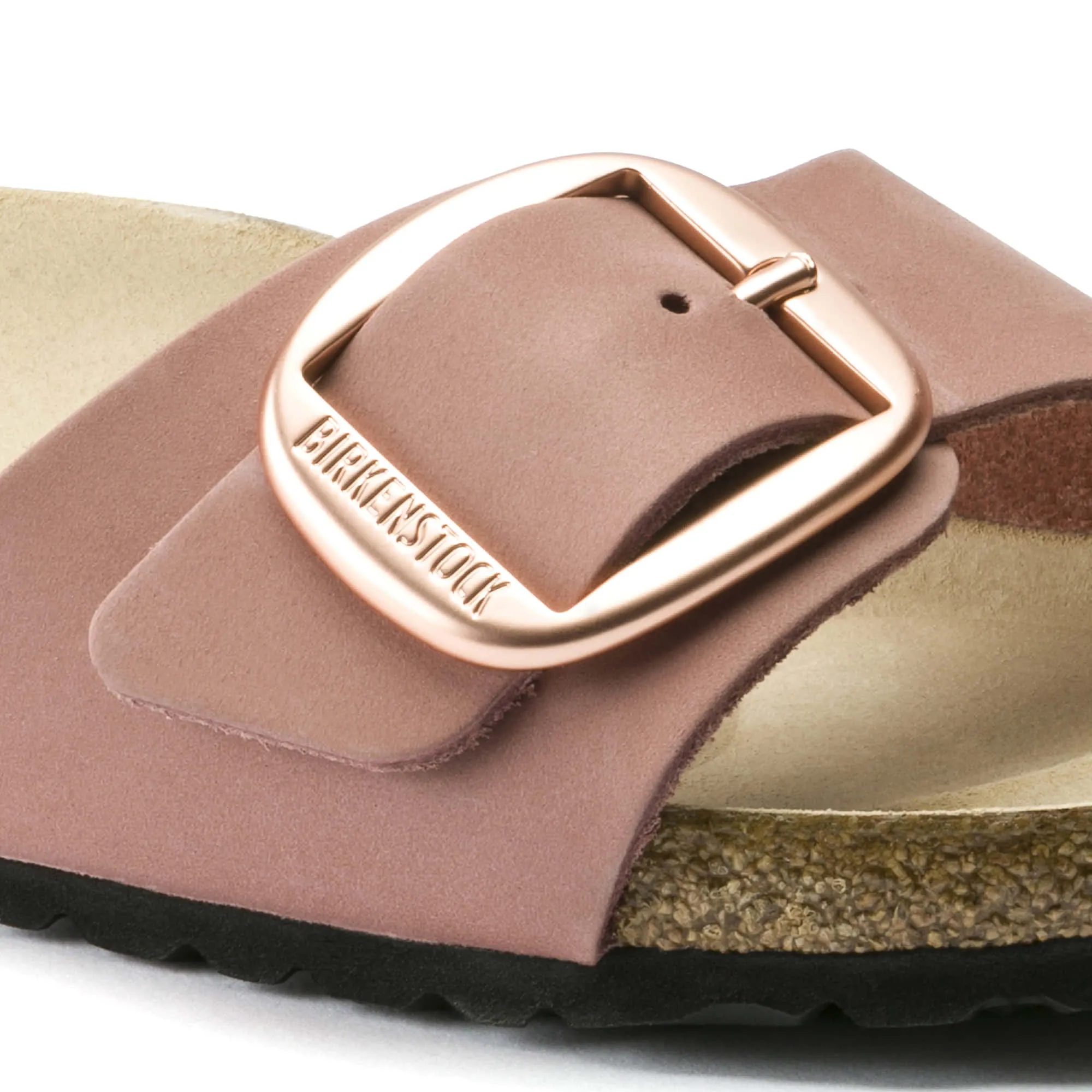 Madrid Big Buckle Nubuck Leather