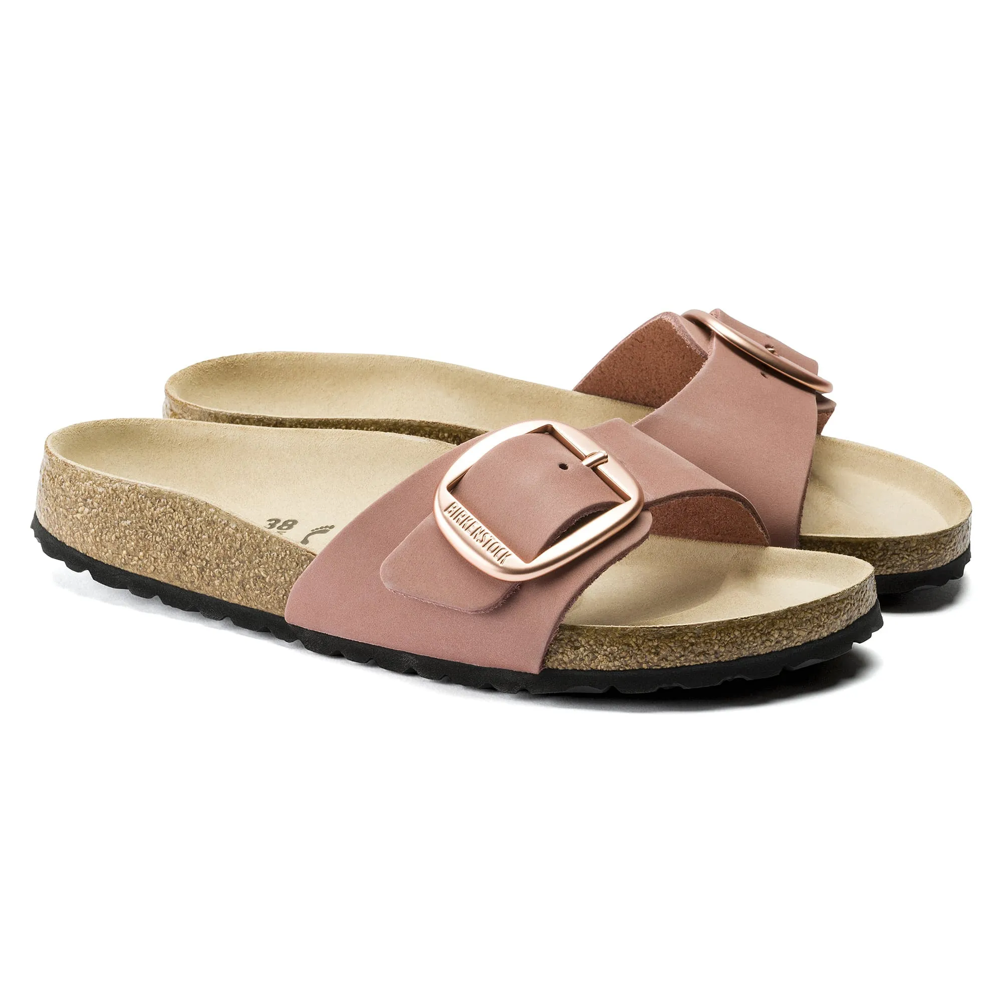 Madrid Big Buckle Nubuck Leather