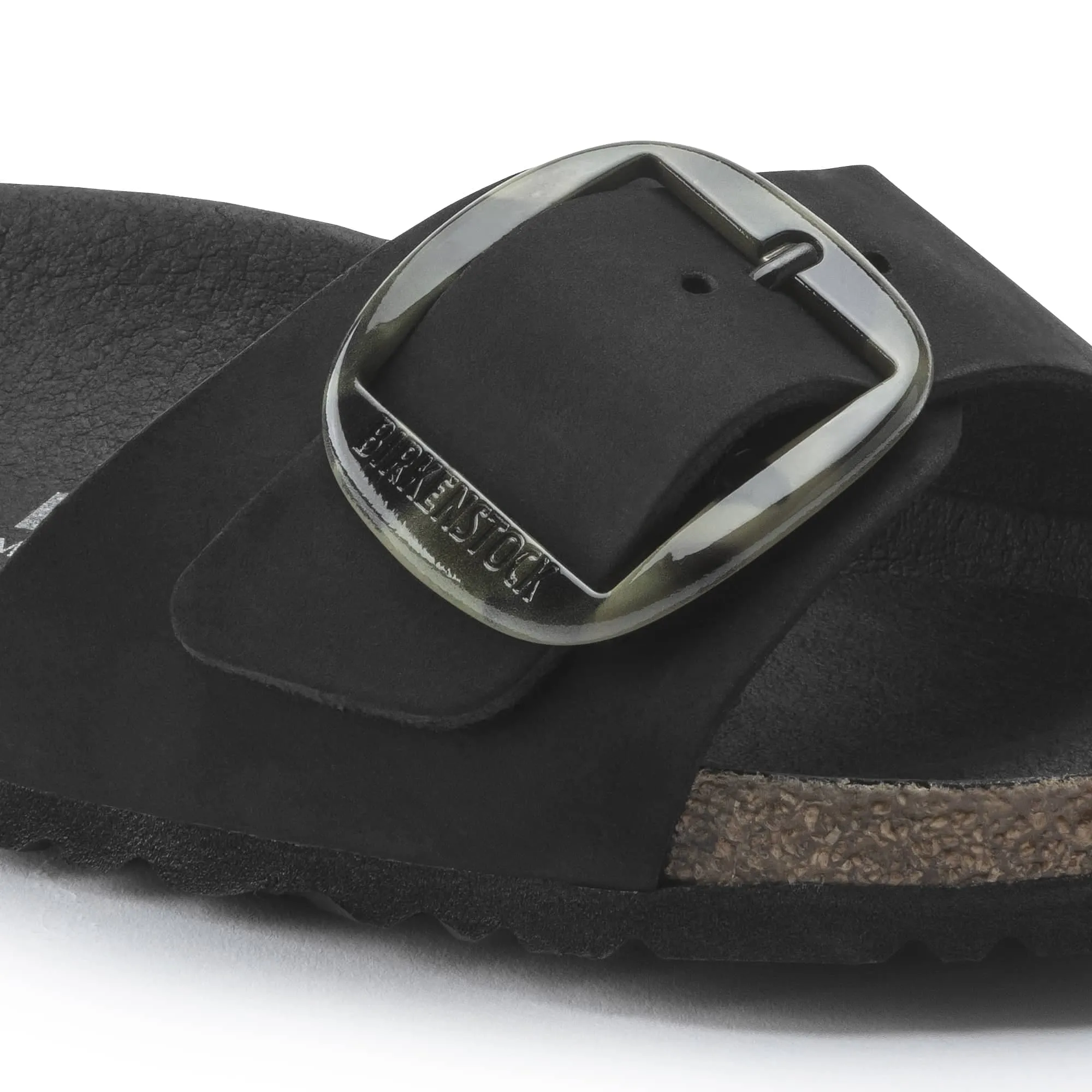 Madrid Big Buckle Nubuck Leather