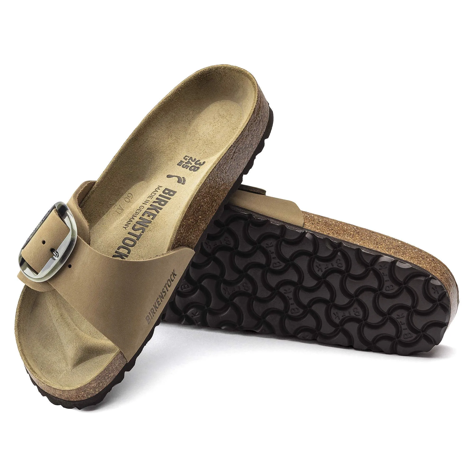 Madrid Big Buckle Nubuck Leather